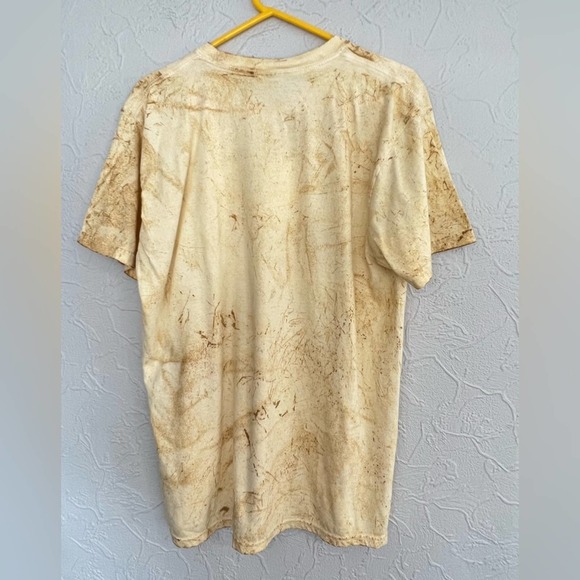 MENS OL DIRTY BASTARD ODB FOODSTAMP COLORBLAST TYE DYE CITRINE SHIRT SIZE LARGE - Picture 2 of 6
